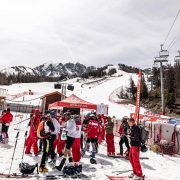 Tente pliante de l'école du ski français