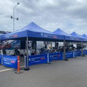 Tentes paddock de Peugeot Sport
