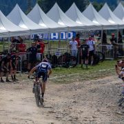 Tentes pliantes au championnat du monde de VTT