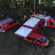 Tentes pliantes sapeurs-pompiers