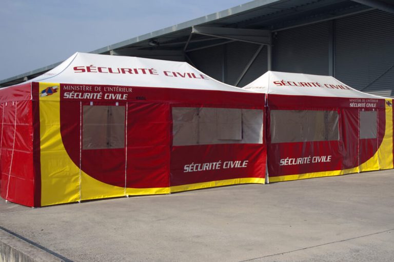 Tente de secours Sécurité civile