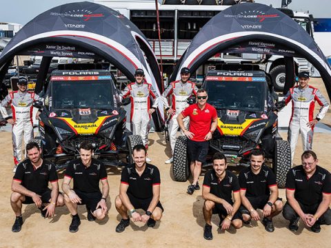Tentes gonflables du Sebastien Loeb Racing, Dakar 2023
